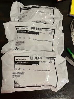 ActiV.A.C. Canister with Gel - White Pack Lot of 3